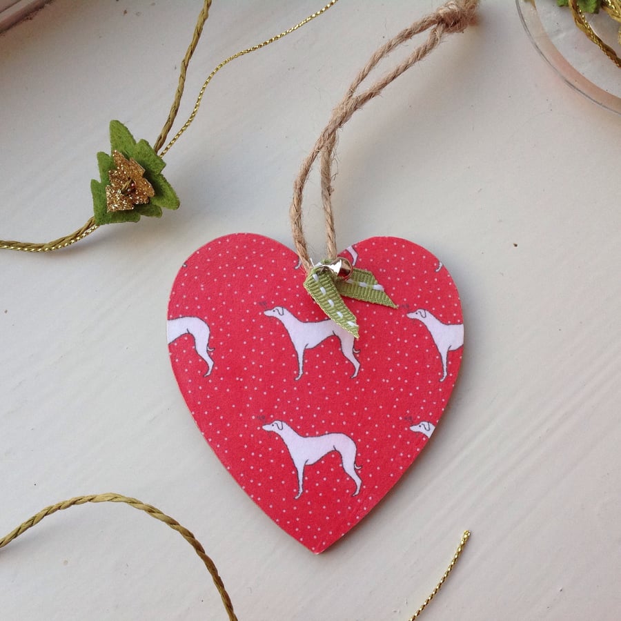 Dog Wooden Heart Home Wall Decoration