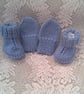 Baby's Hand Knitted Merino Mittens and Boots Set, Baby Shower Gift, Baby Clothes - Image 5