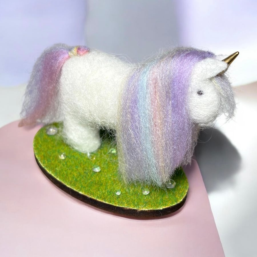 Felted unicorn