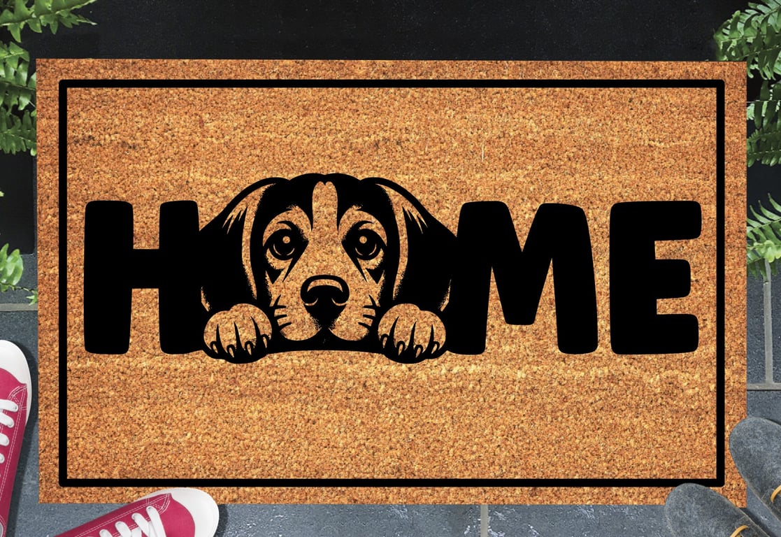 Beagle Door Mat No.4 - Beagle Welcome Mat - 3 Sizes