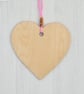 Glitter Roses: Decoupaged Wooden Hanging Heart 15cm (6") - Image 6