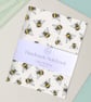 Handmade Notebook - Bumble Bees - Small Notepad for Journalling and To Do Lists