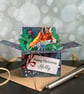 Fox Christmas Card; Personalised. Christmas gift card for wildlife lover. - Image 6
