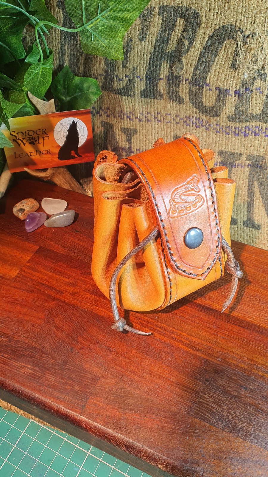 leather Viking bag