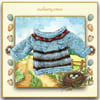 Reserved for Susan - Turquoise and Brown Striped Jumper