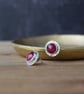 Sterling Silver Ruby Stud Earrings – July Birthstone Fine Jewellery Gift for Her - Image 2