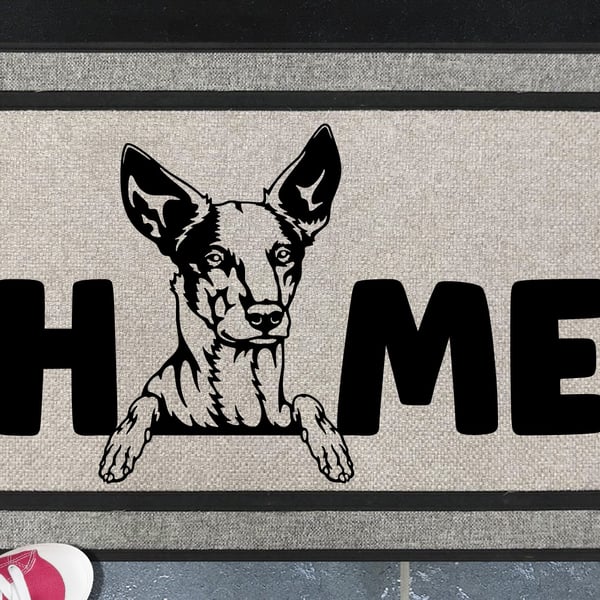 Podenco Dog Home Door Mat No.2 - All Weather Doormat - 45x70cm 