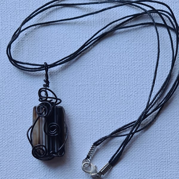 Black Agate pendant