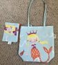 Mermaid Tote and Purse set, Handmade in the UK - Image 3
