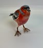 Papier mache Chaffinch bird sculpture original art work  - Image 4
