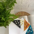 Personalised Embroidered corner Bookmark, Floral Bookmark,Felt Bookmark, Persona