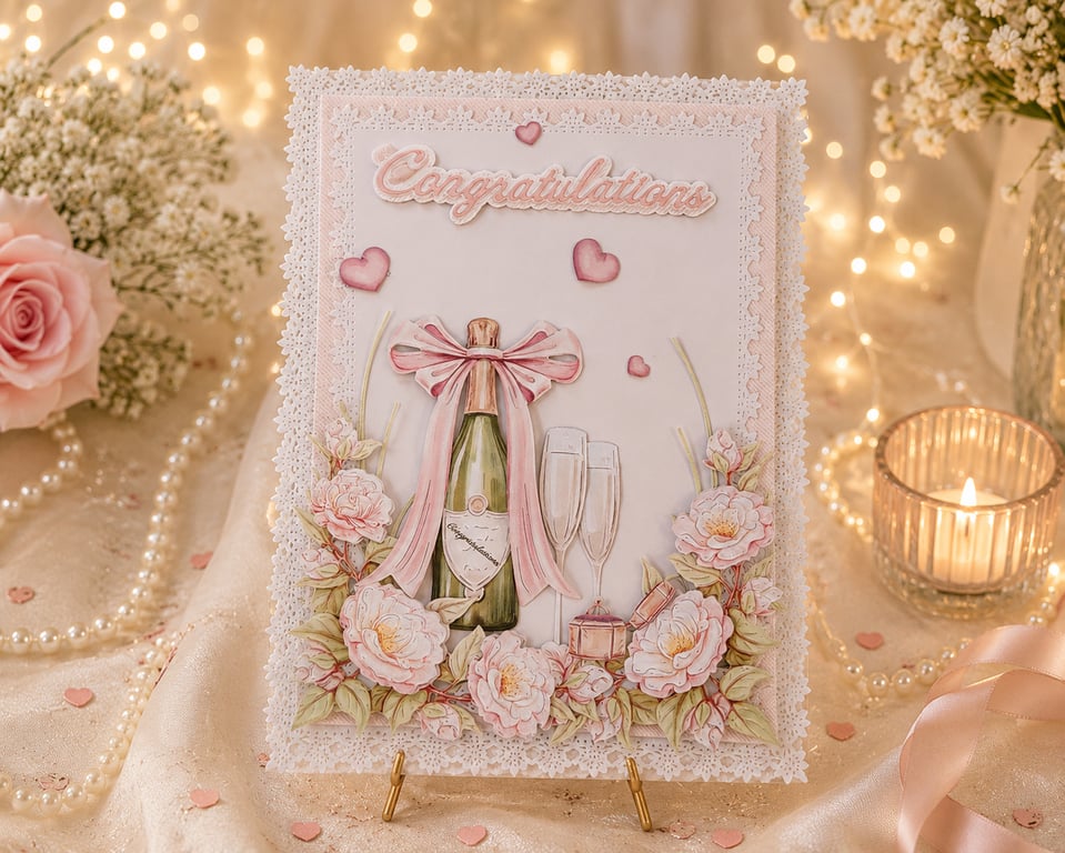 Handmade Engagement Card, Celebrations,  