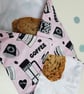 Reusable, plastic free Sandwich Wrappers: barista pink - Image 6