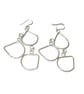 Handmade Sterling Silver Pear Geometric Silver Drop Earrings – Elegant & Unique  - Image 4