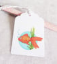 Goldfish Gift Tags - set of 4 tags - Image 3