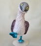 Blue footed Booby polymer clay sculpture