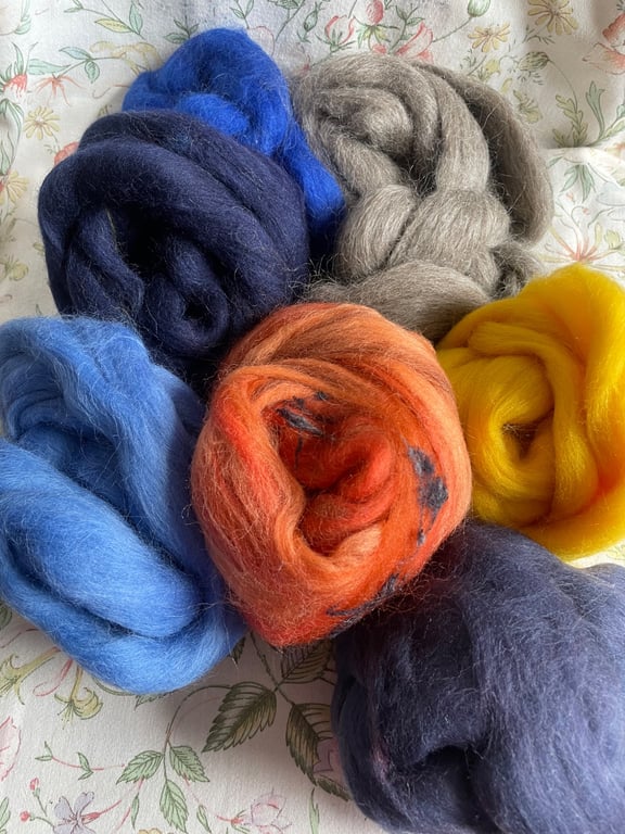 250g Mixed Fibre Stash Builder