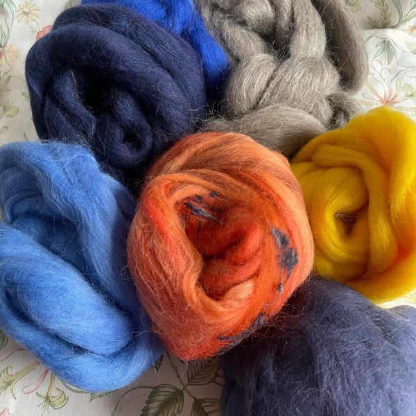 250g Mixed Fibre Stash Builder