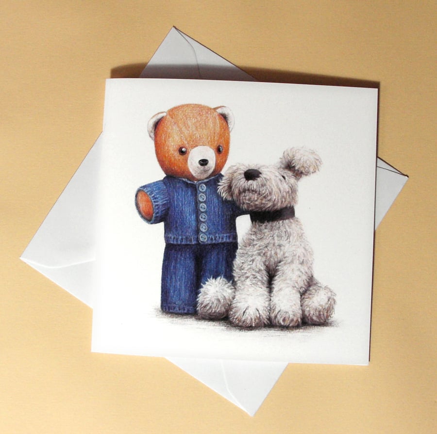 Greetings card - blank - Teddy Bears No.2