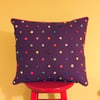 Multicoloured Button Cushion