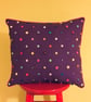Multicoloured Button Cushion