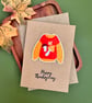 Embroidered Autumn sweater greeting card Thanksgiving seasonal wishes for family - Image 4