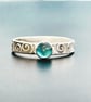 Recycled Handmade Sterling Silver Topaz Ring