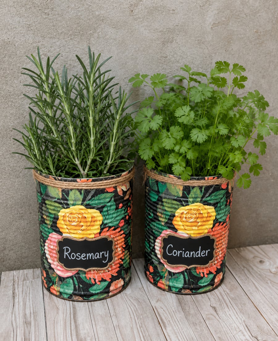 Midnight bloom floral grow your own herb gift set 