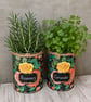 Midnight bloom floral grow your own herb gift set 