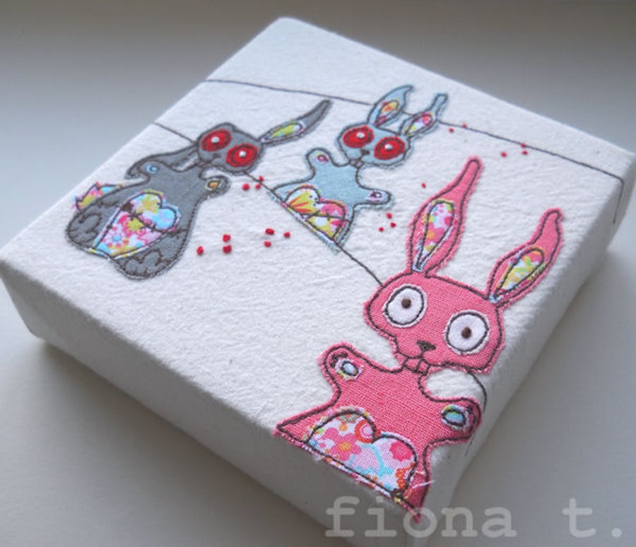 zombie rabbits embroidery