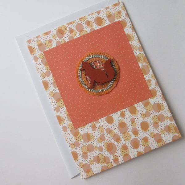 Fox Blank Greetings Card suitable for Happy Birthday Thank You etc