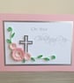 Handmade On Your Christening Day card for baby girl - Image 7