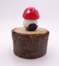 small glass toadstool house - Image 3