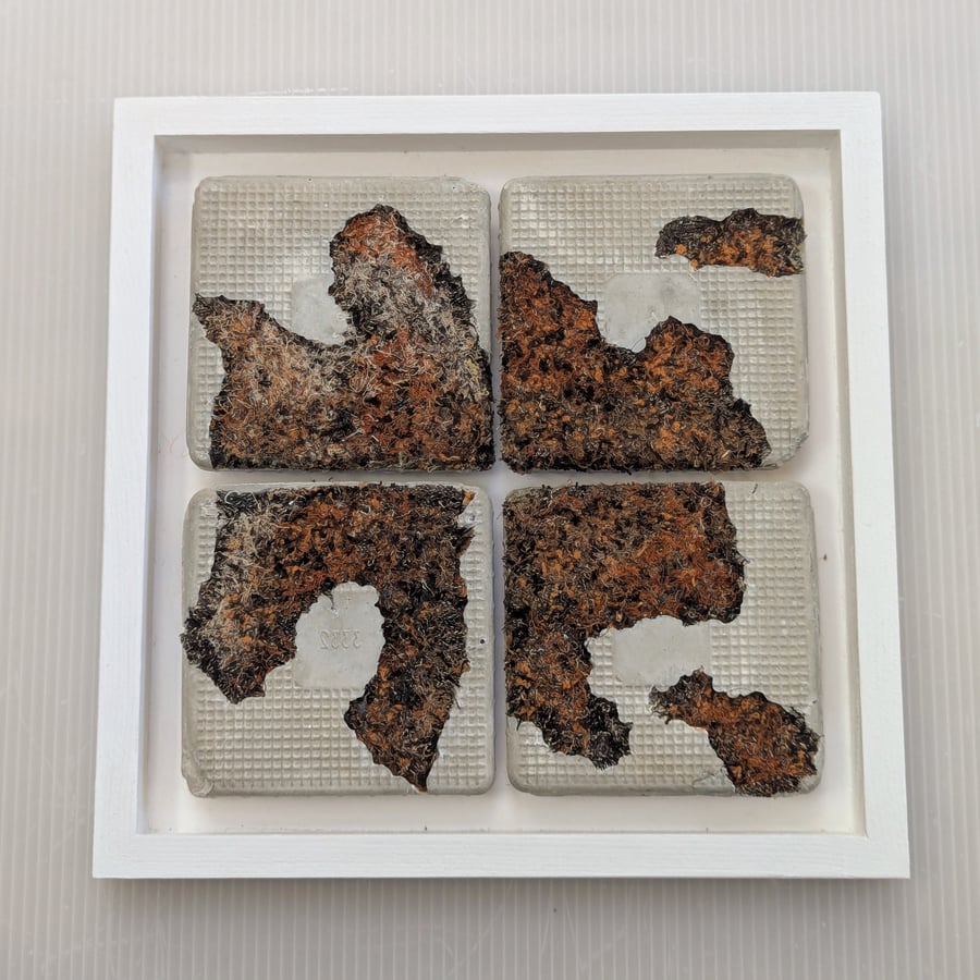 No Man is an Island - Fire FRAMED