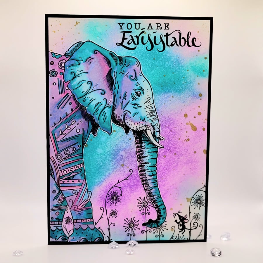 Elephant Card -  birthday, anniversary, valentine