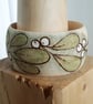 Pyrography mistletoe wooden bangle  - Image 3
