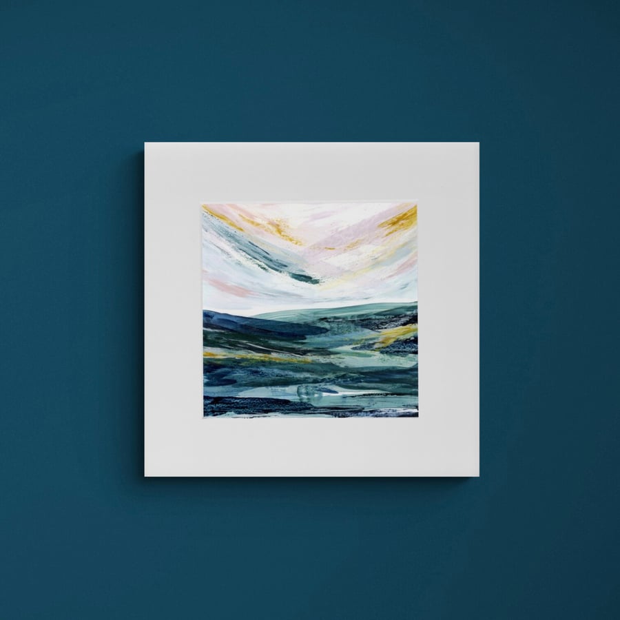 ‘After the Light Fades’ Mini Mounted Seascape Print