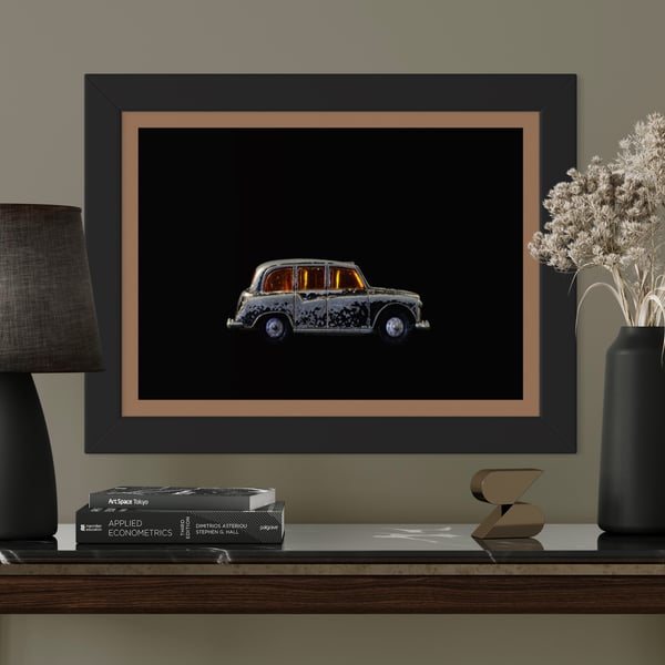 Fine Art Print - Die Cast Model London Taxi Cab