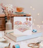 Heart Embroidered Liberty Card - Choice