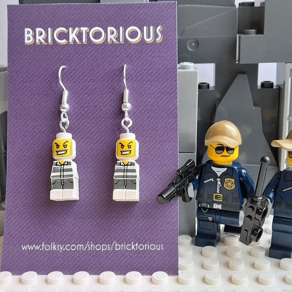 Lego Criminal Earrings