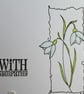Sympathy Card - Snowdrops - Image 5