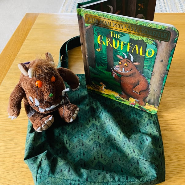 Child’s Story book bag with book and soft toy character