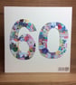 60th patchwork birthday card - Image 1
