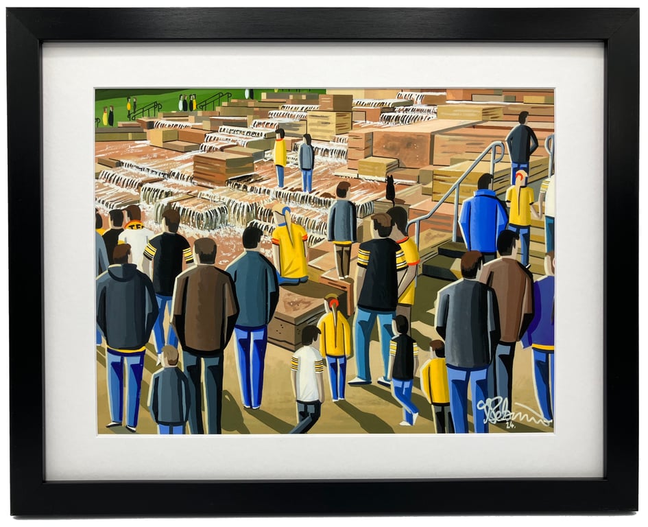 Pittsburgh, Water Steps Framed American Football Art Print 14" x 11" Frame 