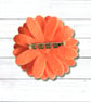 Daisy Brooch, Orange Flower, Felt Flower - Image 2