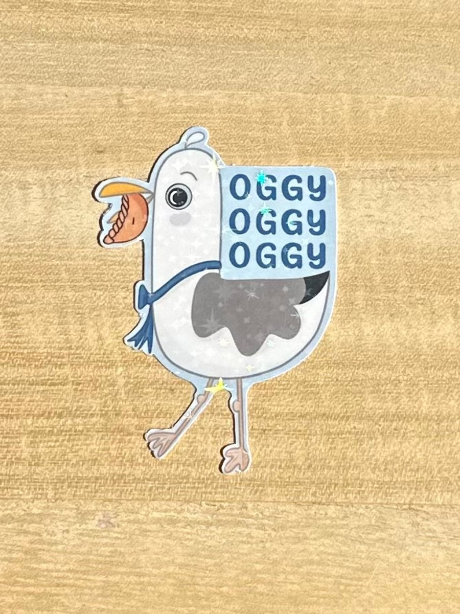 Die cut sticker - Oggy Oggy Oggy ( design K007)