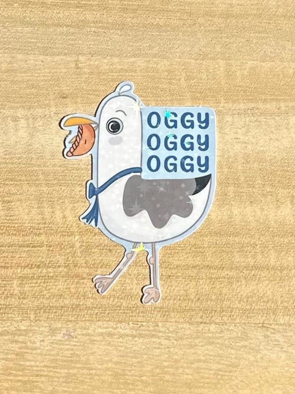 Die cut sticker - Oggy Oggy Oggy ( design K007)