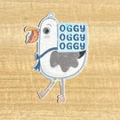 Die cut sticker - Oggy Oggy Oggy ( design K007)