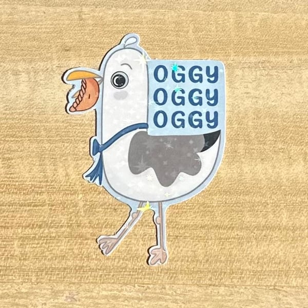 Die cut sticker - Oggy Oggy Oggy ( design K007)