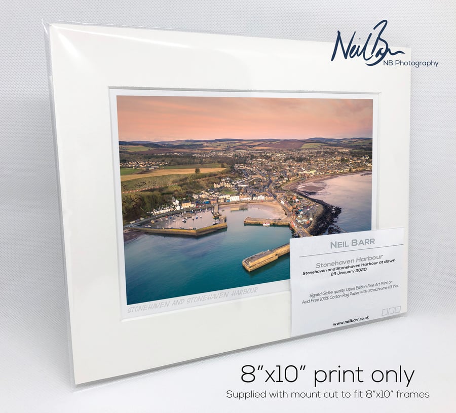 Stonehaven Harbour Aberdeenshire Scotland - A5 (10" x 8") Unframed Print